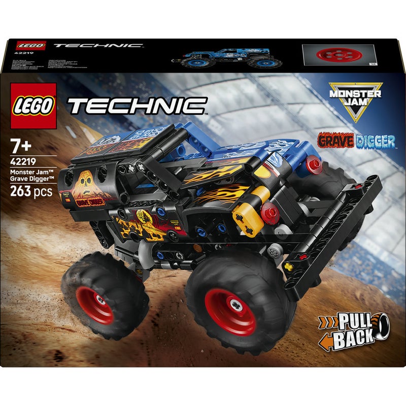 ليغو Technic شاحنة Monster Jam Grave Digger‎ بقوة النار والثلج، لعبة شاحنة للأطفال بعمر ٧ سنوات وأكثر (٢٦٣ قطعة) 42219 - Image 2