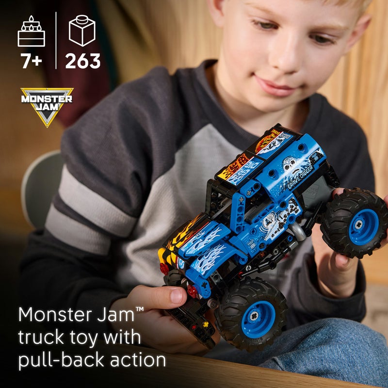 ليغو Technic شاحنة Monster Jam Grave Digger‎ بقوة النار والثلج، لعبة شاحنة للأطفال بعمر ٧ سنوات وأكثر (٢٦٣ قطعة) 42219 - Image 3