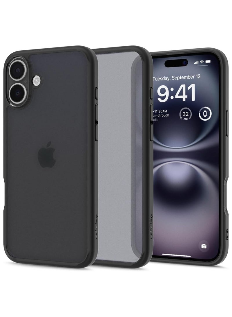 Spigen Ultra Hybrid iPhone 16 Case Cover (2024) - Frost Black  - Image 1