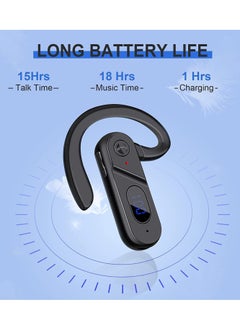 Excefore Bluetooth Wireless Headphones, Bone Conduction Headphones Bluetooth, Wireless Bluetooth LED Power Display Microphone, Sweatproof Sports Headset for Running, Cycling, Gym, Driving  - Image 4