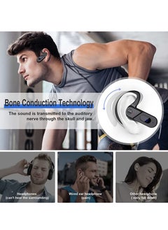 Excefore Bluetooth Wireless Headphones, Bone Conduction Headphones Bluetooth, Wireless Bluetooth LED Power Display Microphone, Sweatproof Sports Headset for Running, Cycling, Gym, Driving  - Image 5