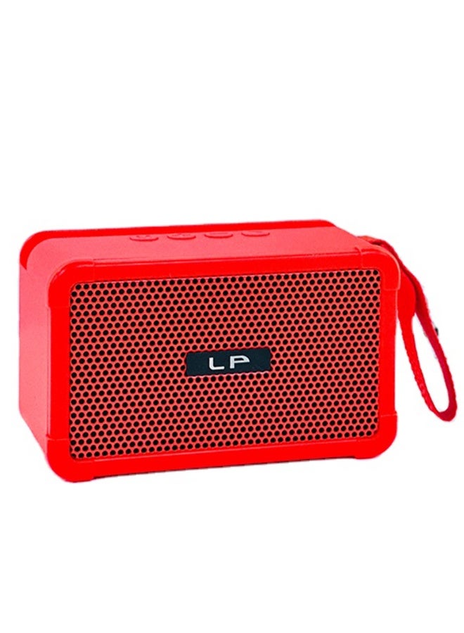 LP V93 Portable Bluetooth Speaker – Wireless Stereo Speaker with Deep Bass, LED Light, FM Radio, USB & TF Card Music Player, Rechargeable Battery, Compact Cube Design for Home, Outdoor & Travel - Multicolour - Image 2