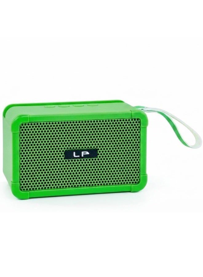 LP V93 Portable Bluetooth Speaker – Wireless Stereo Speaker with Deep Bass, LED Light, FM Radio, USB & TF Card Music Player, Rechargeable Battery, Compact Cube Design for Home, Outdoor & Travel - Multicolour - Image 4