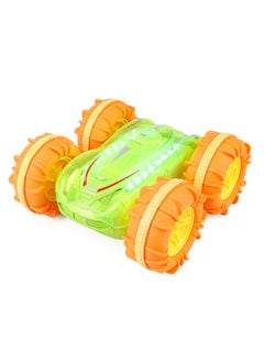 Generic Water and Land Colorful Light Stunt Vehicle Electric Toy Car, Dual Mode (Remote Control + Watch Control), 360-Degree Rotation Omni-directional Movement, Green, 17X16.5X8CM  - Image 4