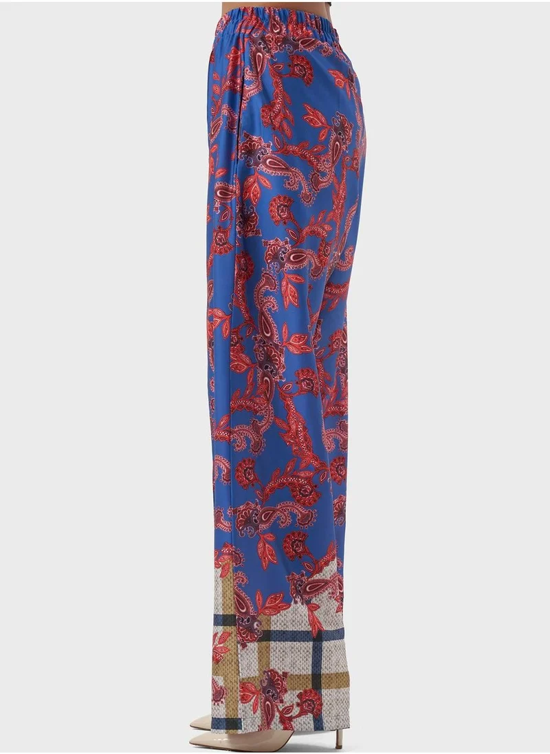 MIZALLE Printed High West Pants