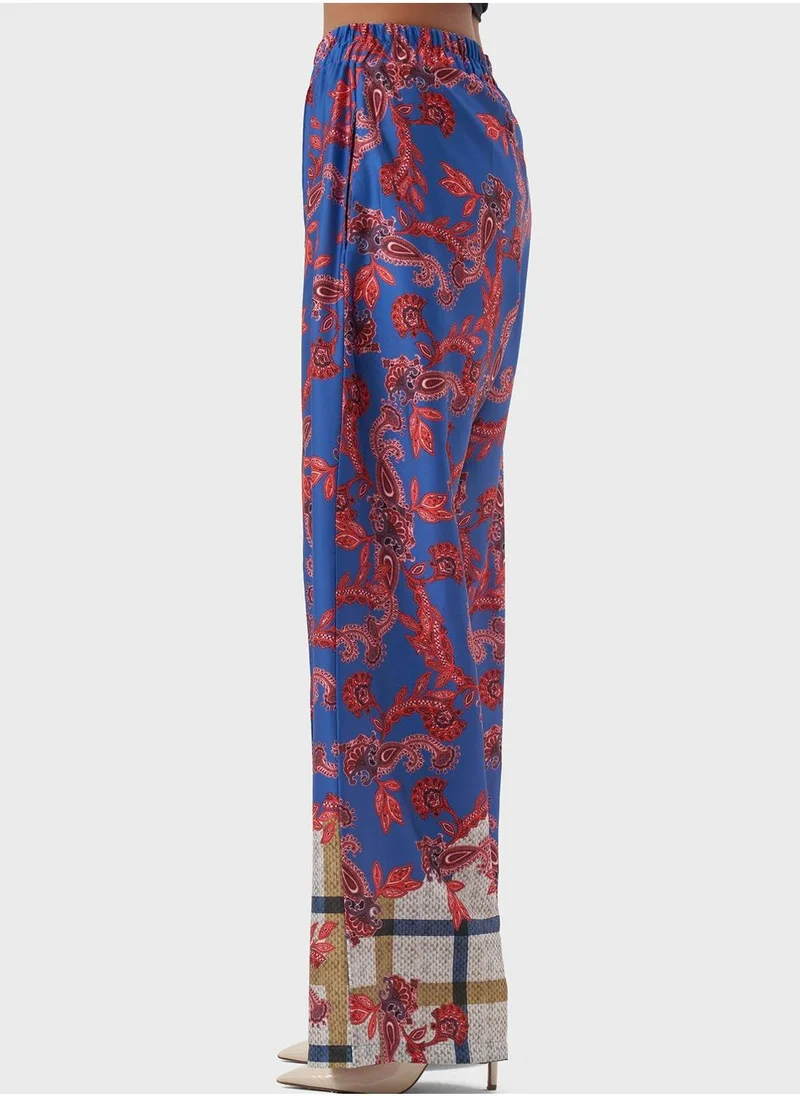 MIZALLE Printed High West Pants