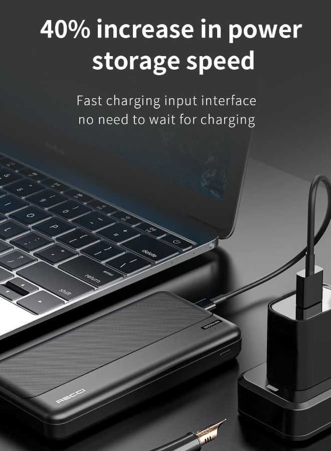 ريتشي باور بانك ريتشي RPB-P27 | شحن سريع 20 واط PD + 18 واط QC | سعة 20000 مللي أمبير | منفذين للشحن | حماية ذكية | تصميم مدمج - Image 4