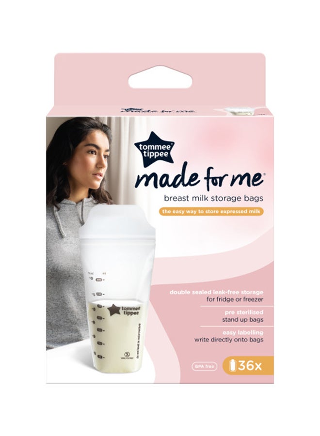 tommee tippee Pack Of 36 Breast Milk Storage Bags - Image 2