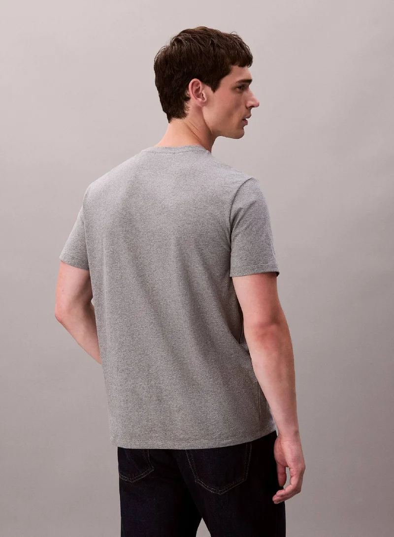 Calvin Klein Jeans BLACK Cotton Badge T-shirt for Men | Best Price UAE