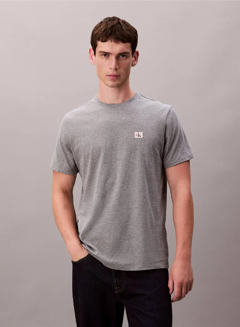 Calvin Klein Jeans BLACK Cotton Badge T-shirt for Men | Best Price UAE