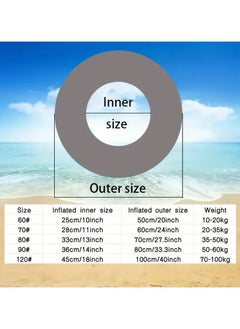 Goolsky Golden Glitter Inflatable Swim Ring - PVC Uncharged Swim Float for Pool, Beach, Lake - Glittery Pool Float for Party, Halloween, Christmas Gift - 1 Pack(70#)  - Image 4