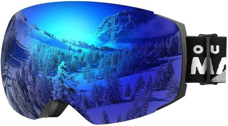 OutdoorMaster Ski Goggles PRO - Frameless, Interchangeable Lens 100% UV400 Protection Snow Goggles for Men & Women - Image 1