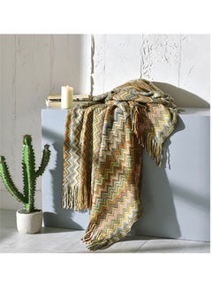 Y&D Tassel Design Blanket Cotton Multicolour 130x150centimeter  - Image 1