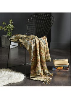 Y&D Tassel Design Blanket Cotton Multicolour 130x150centimeter  - Image 4