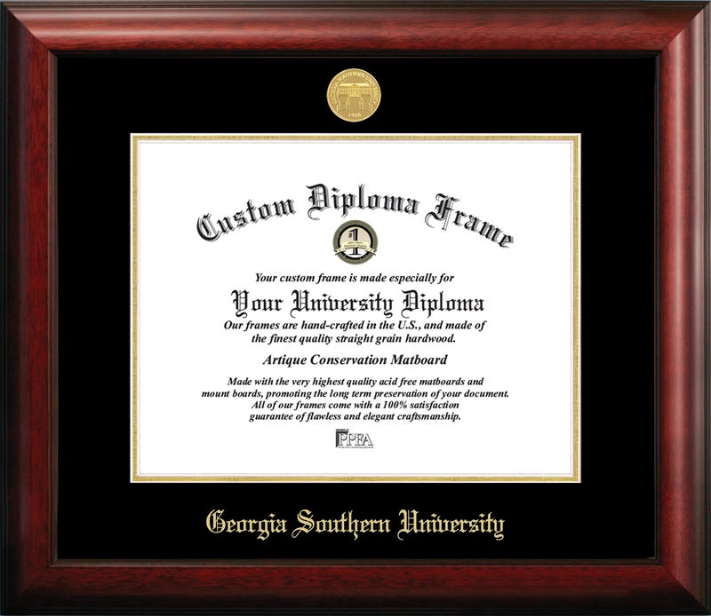 Campus Images Georgia Southern Gold Embossed Diploma Frame