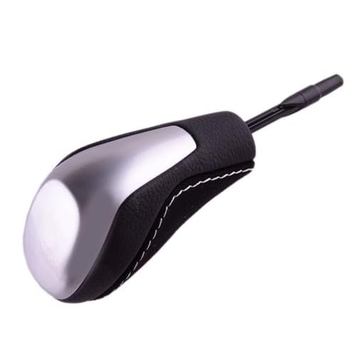 DEEGOOLY 25162153758 Automatic Gear Shift Knob Shifter Compatible with BMW 1 Series E81E82E87 3 Series E90E91E92E93 White Stitch Replace for 25162153758 - Image 3