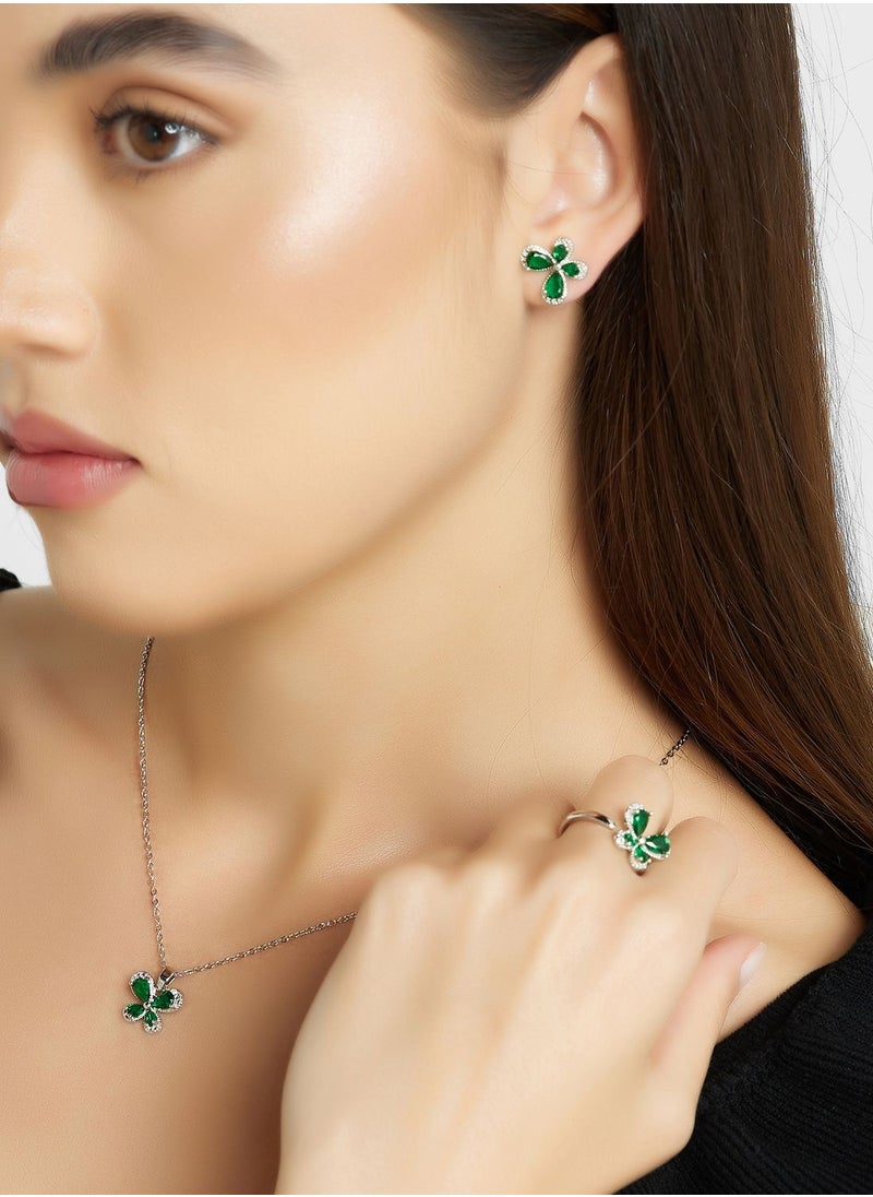 Ella Limited Edition - Cz Necklace,Earring & Ring Set - Image 1