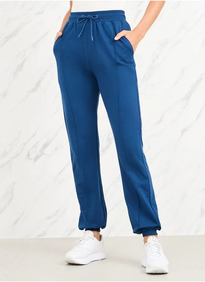 ستايلي Pintuck High Rise Regular Fit Jogger