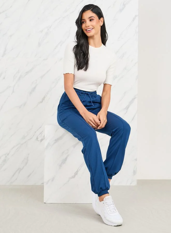 Styli Pintuck High Rise Regular Fit Jogger