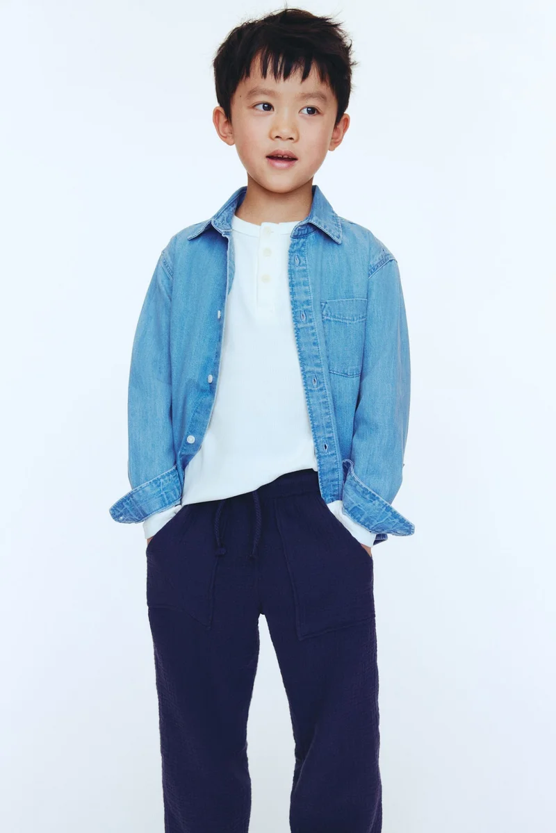 H&M Muslin drawstring trousers