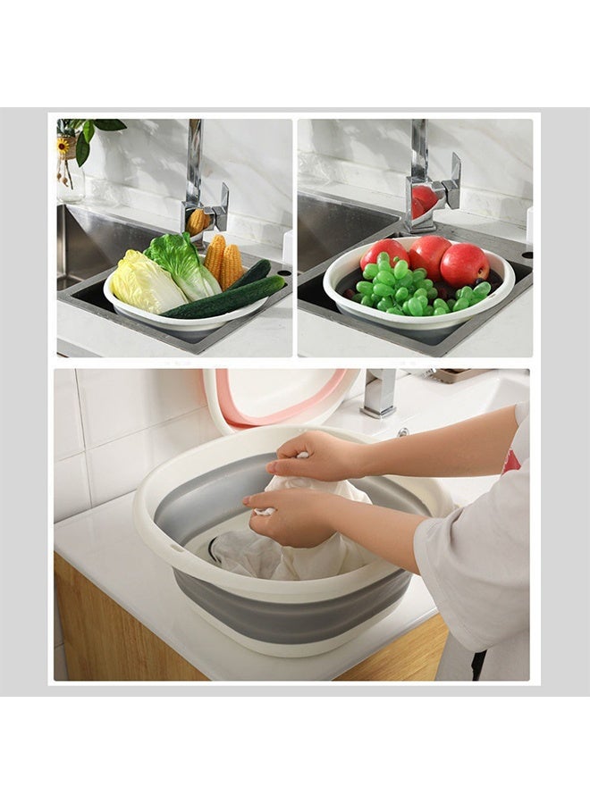Collapsible Wash Basin, Portable and Space Saving, Multi-Function Use, Plastic, Large and High Capacity (Pack of 3) - Image 4