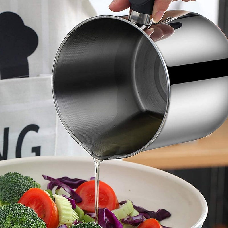 Orbica 13L Filter Oil Pot Premium Stainless Steel Grease Container with Fine Mesh Strai nerLidHandle Kitchen Fat Storage Container Suitable for Frying Oils Storing Fats - Image 2