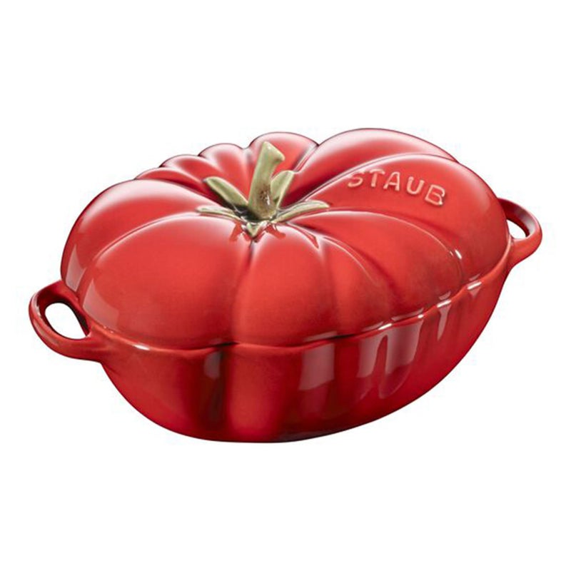 STAUB Ceramics Dutch Oven 16-oz Petite Tomato Cocotte, Cherry - Image 1