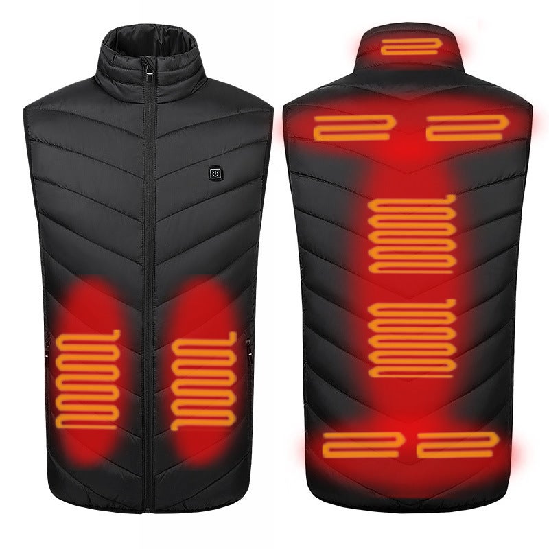 Smart Heating Vest Heating Suit Plus Size Vest Coat Cotton Vest Thickened Warm Fashion Waistcoat - Image 1