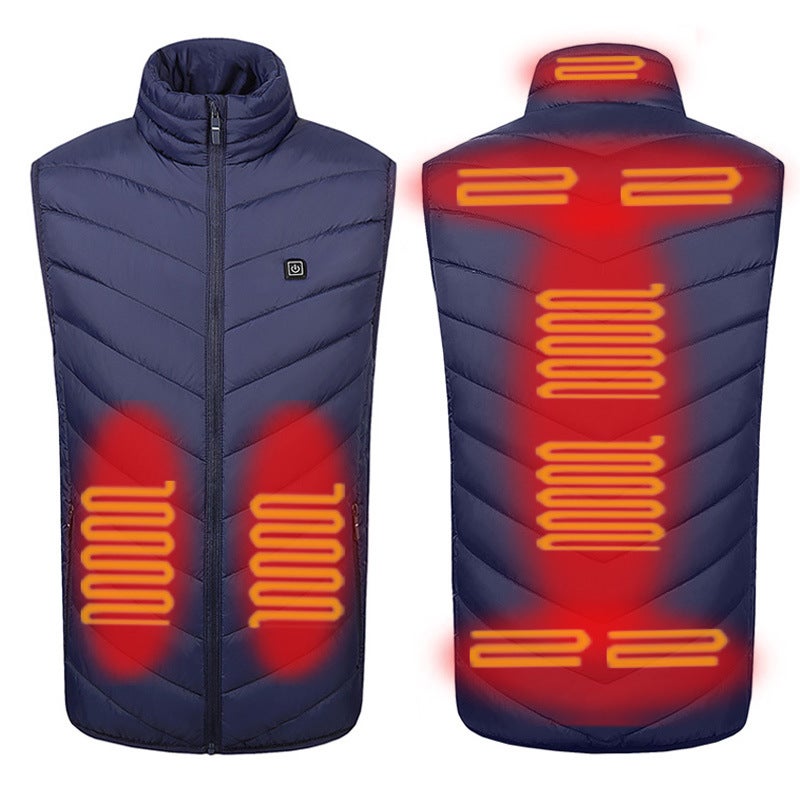 Smart Heating Vest Heating Suit Plus Size Vest Coat Cotton Vest Thickened Warm Fashion Waistcoat - Image 5