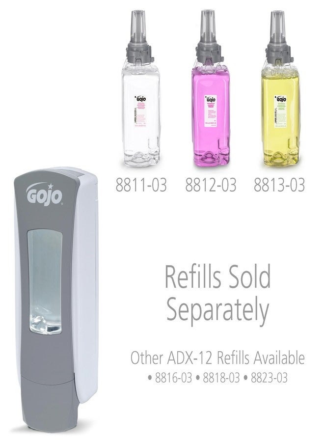 Gojo 888406 ADX-12 Dispenser, 1250mL Capacity, Gray/White Plastic - Image 2