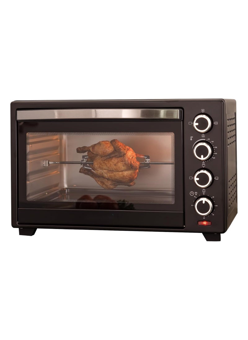Generic - Electric Toaster Oven Counter Top Oven With Rotisserie & Convection Function Grill And Cooking Tray Adjustable Temperature For Toasting Baking Roasting & Grill 40 Litre - Image 1