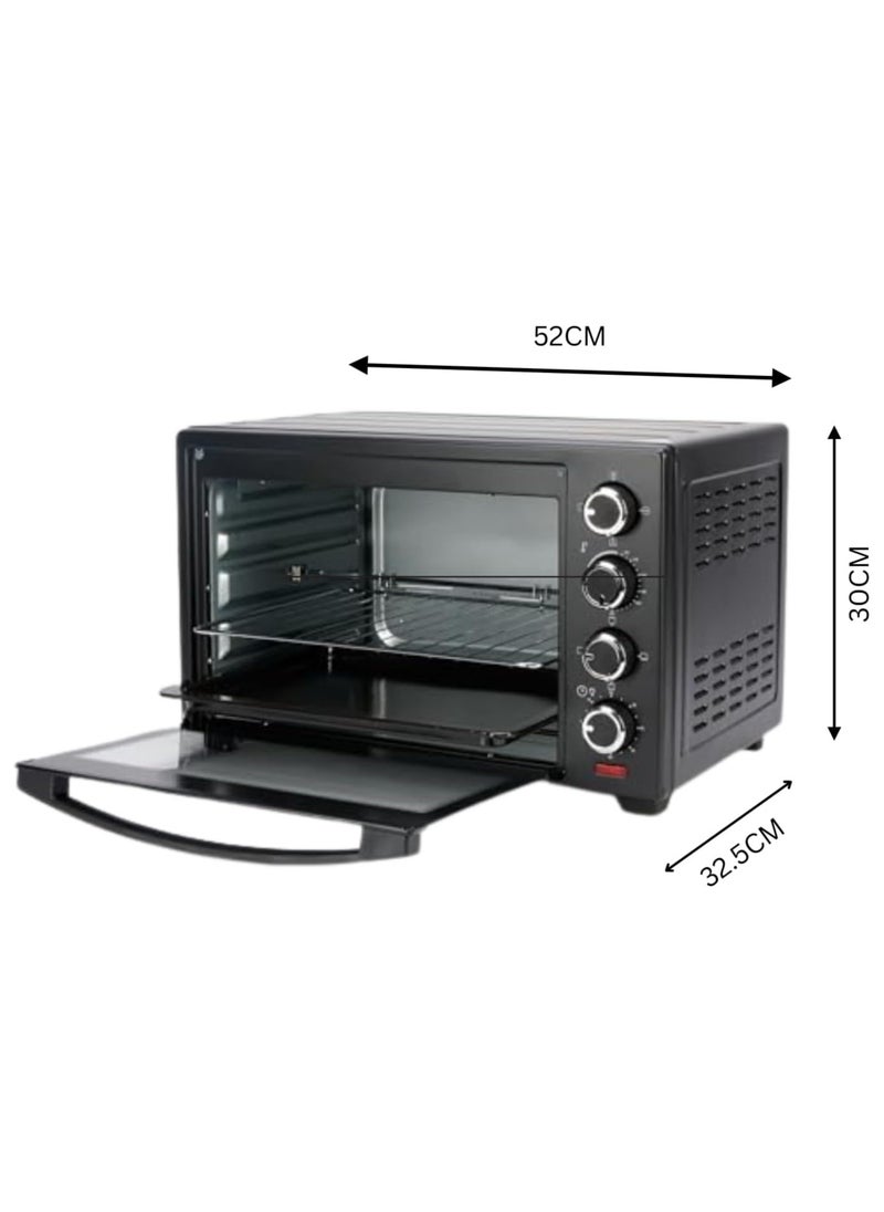 Generic - Electric Toaster Oven Counter Top Oven With Rotisserie & Convection Function Grill And Cooking Tray Adjustable Temperature For Toasting Baking Roasting & Grill 40 Litre - Image 1