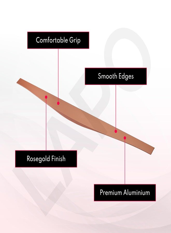 LAPO Premium 20 Inch Aluminum Kitchen Profile Handle, Drawer Handle for Kitchen, Wardrobe Pull Handle, Cabinet Profile Handle for Home, Hotel, Office (Rose Gold Finish, Pack of 1) Laher - Image 3
