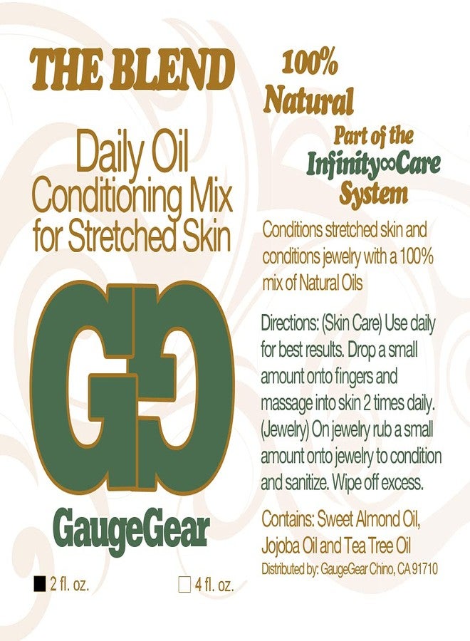 غايج جير مزيج Gauge Gear The Blend (57 مل) | مزيج ترطيب يومي بالزيوت للبشرة المثقوبة أو المتمددة | عناية طبيعية 100% بعد ثقب الأذن بزيت الجوجوبا | يساعد في إدخال السدادات والمخاريط - Image 3