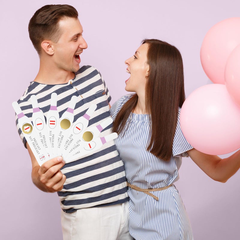 Sinload 40 Pcs Pink Scratch off Pregnancy Test Kit Baby Shower Games Baby Shower Games Baby Shower Scratch off Game for Girl - Image 4