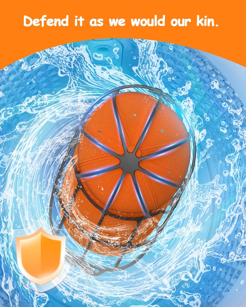 XQXA Hat Washer Cage - No Assembly Needed Hat Cleaner | Perfect Fit for Adult and Kids Hats | Ideal for Baseball Caps | Safe for Dishwasher and Washing Machine | Black | 1-Pack - Image 4