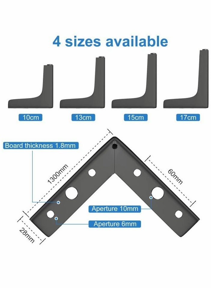Excefore Furniture Legs, 10cm Heavy Duty Furniture Metal Table Legs with Screws & Protector Feet - Image 3