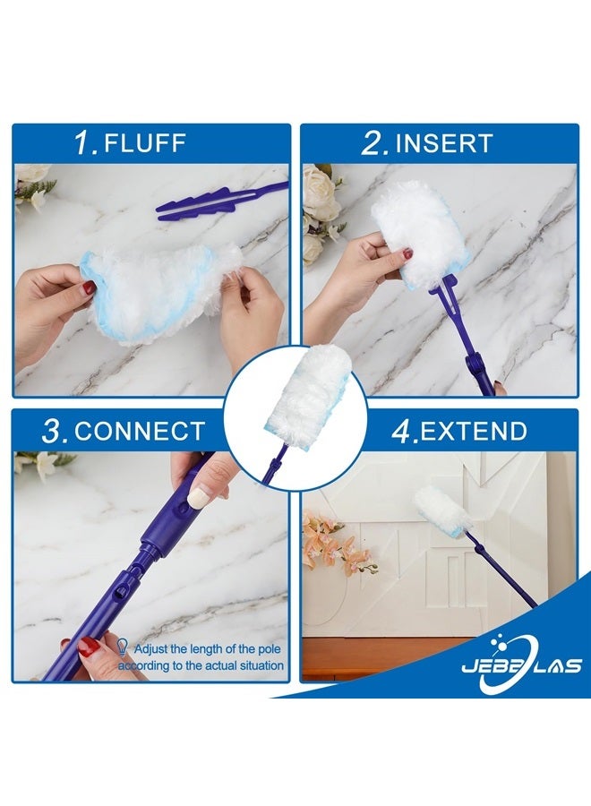 Jebblas Heavy Duty Duster Refills, 360 Degree Dusters Refills, Heavy Duty Electrostatic Duster Head, Total 30 Count - Image 5