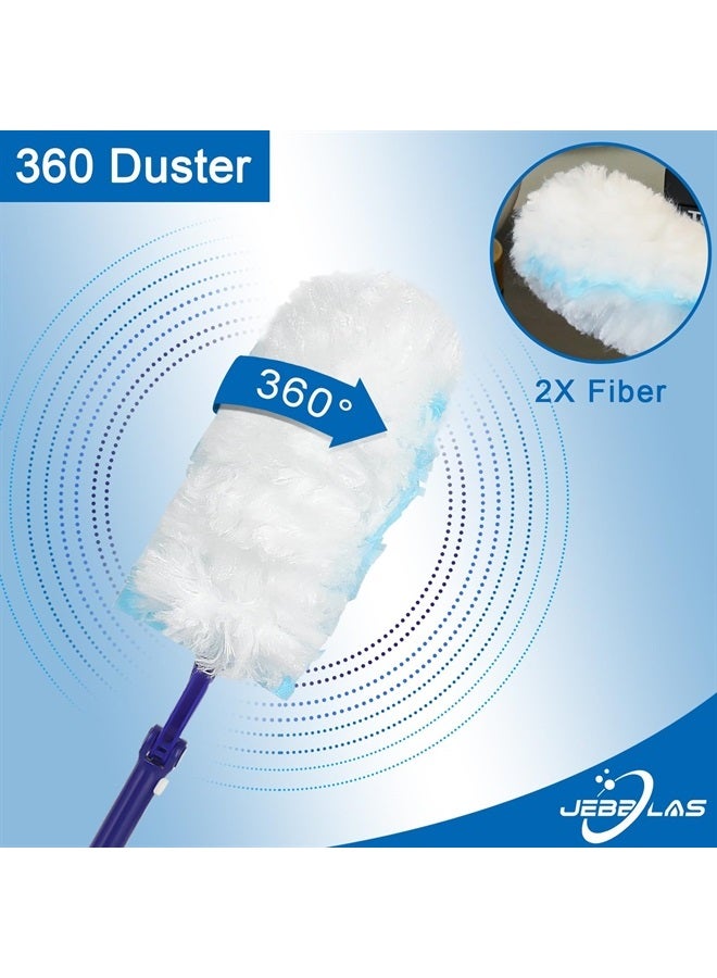 Jebblas Heavy Duty Duster Refills, 360 Degree Dusters Refills, Heavy Duty Electrostatic Duster Head, Total 30 Count - Image 2