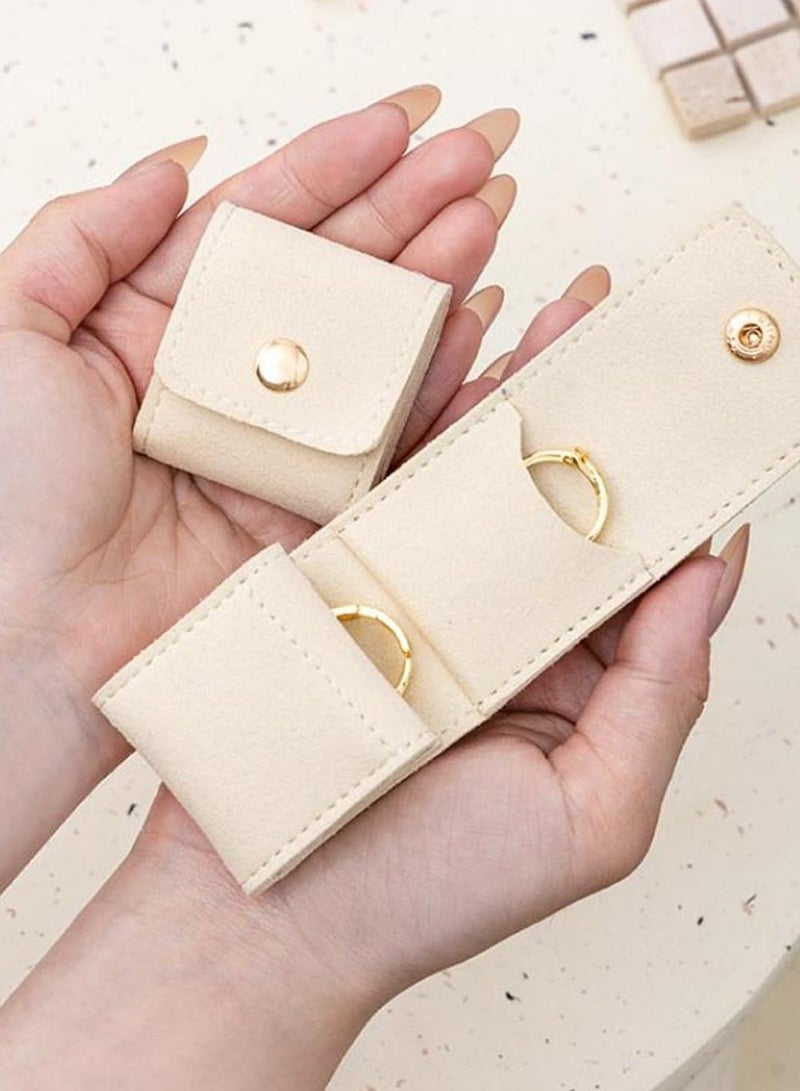Noorly Mini Travel Jewelry Roll Bag with Buckle, Portable Foldable Travel Jewelry Organizer Case, Small Jewelry Box for Earrings, Rings, Necklaces - Image 4