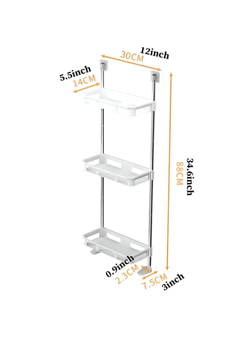 Generic - Bathroom Shelf - Innovative Over-The-Toilet Organizer Designed To Enhance Space And Sort Essentials Effortlessly, Ideal For Compact Bathrooms With Adhesive, Available In Various Colors - Image 1
