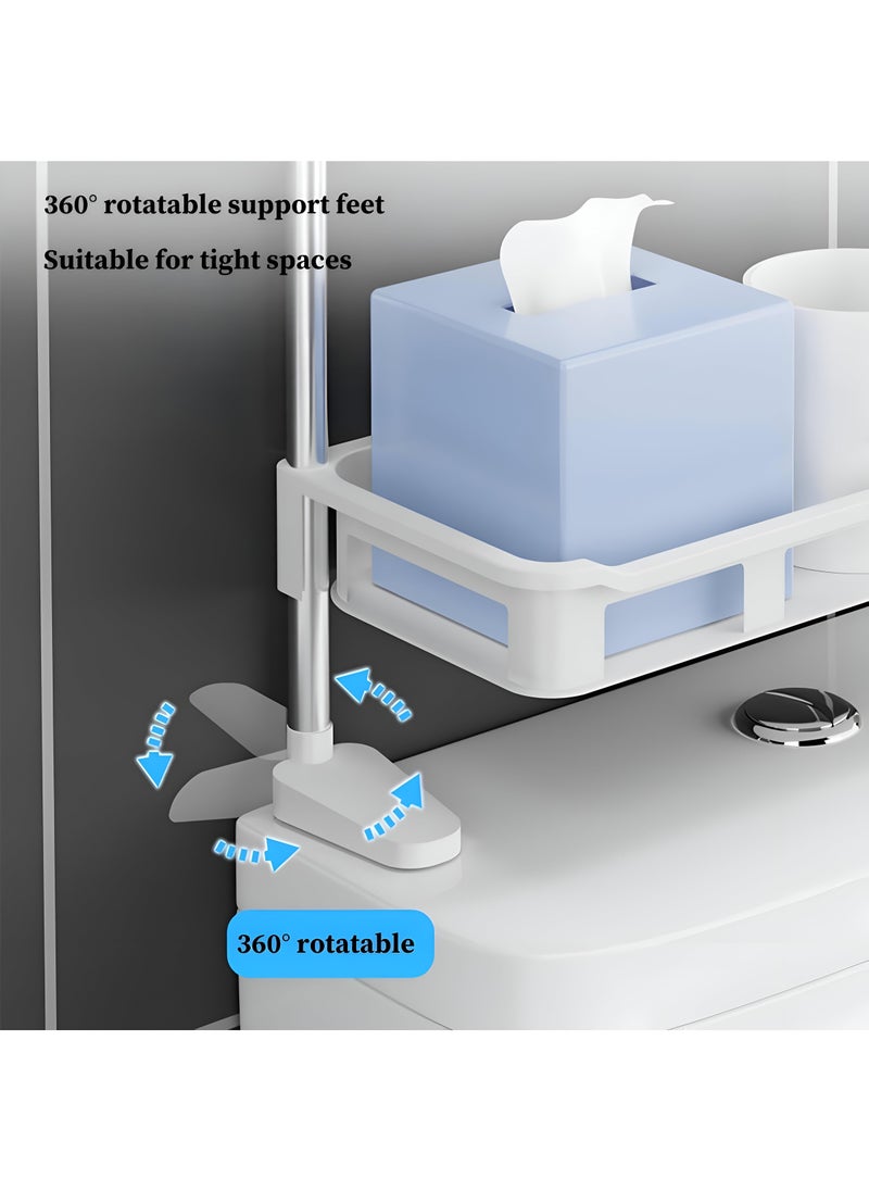 Generic - Bathroom Shelf - Innovative Over-The-Toilet Organizer Designed To Enhance Space And Sort Essentials Effortlessly, Ideal For Compact Bathrooms With Adhesive, Available In Various Colors - Image 1