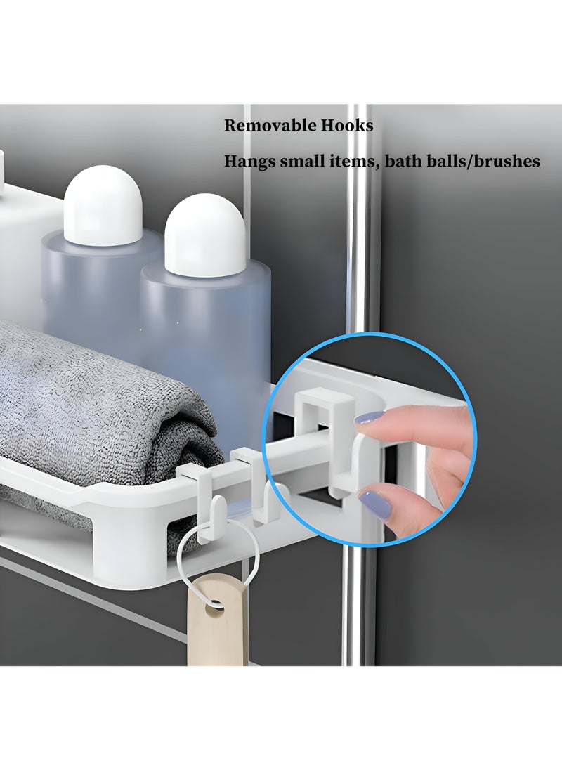 Generic - Bathroom Shelf - Innovative Over-The-Toilet Organizer Designed To Enhance Space And Sort Essentials Effortlessly, Ideal For Compact Bathrooms With Adhesive, Available In Various Colors - Image 1