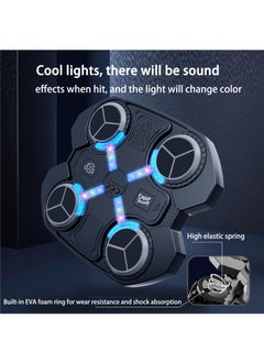 XiuWoo Smart Music Boxing Machine for Adults and Kids Musical Boxing Machine with Gloves Wall Mounted Smart Bluetooth Music Boxing Trainer for Home and Gym  - Image 3