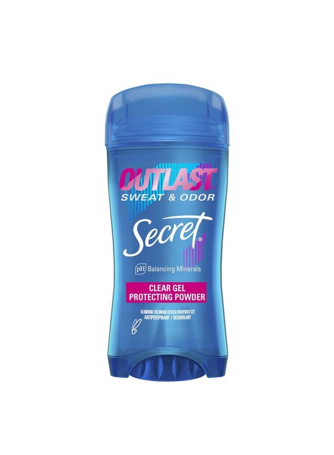 Secret مزيل عرق للنساء، برائحة مسحوق الحماية، جل شفاف، أوتلاست إكستند، 2.6 أونصة (عبوة من 6) - Image 1