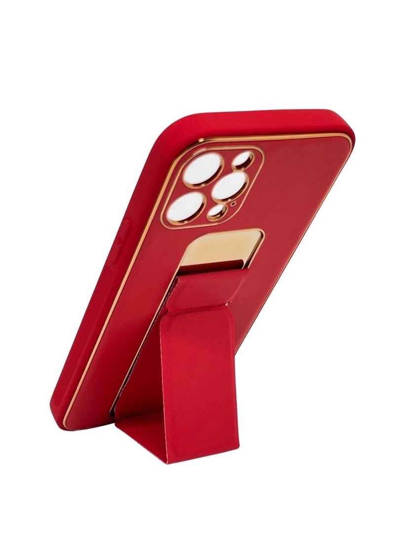 3-in-1 Magnetic Wrist Strap Hand Grip with Stand Case Cover for Apple iPhone 12 Pro - Image 2