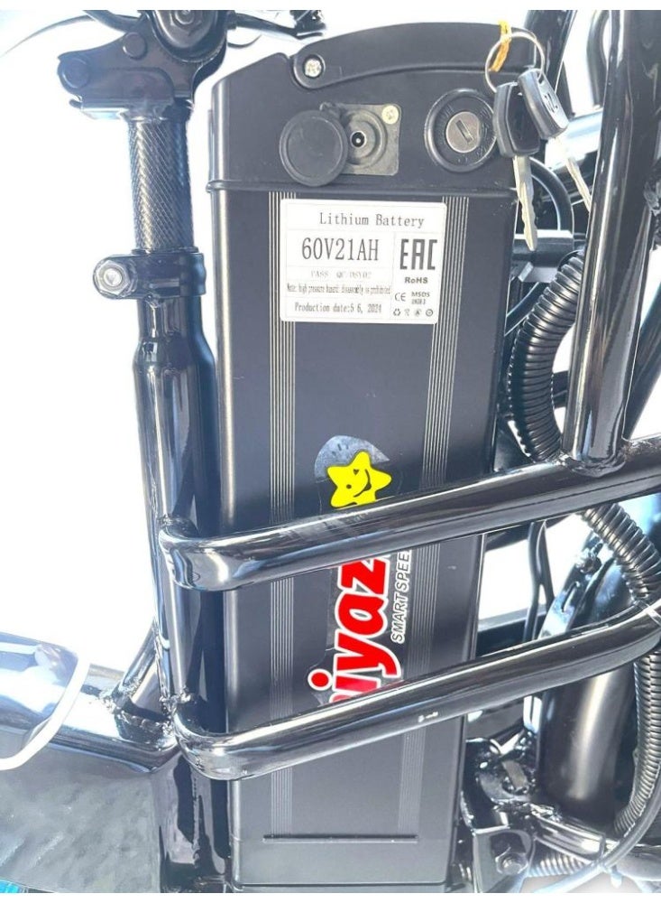 Scooter and bicycle, 60 volts, two batteries, wide tire - Image 4