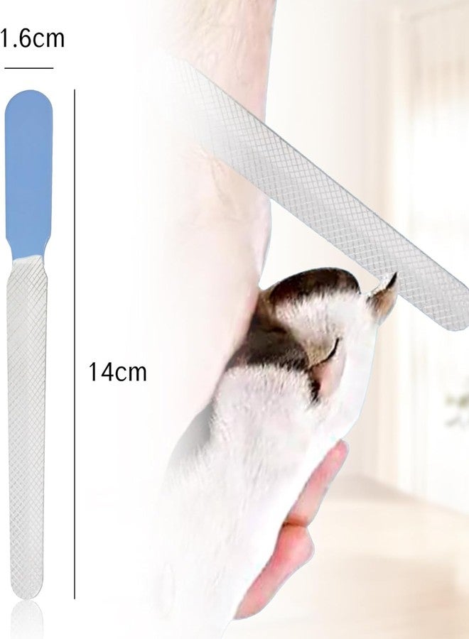 NIIIYTYB 3Pcs Dog Nail File, Stainless Steel Cat Nail File Board, Professional Grooming Supplies for Dogs, Quiet Manual Filer for Claws, Great Pet Care Tool for Home (Black) - Image 2