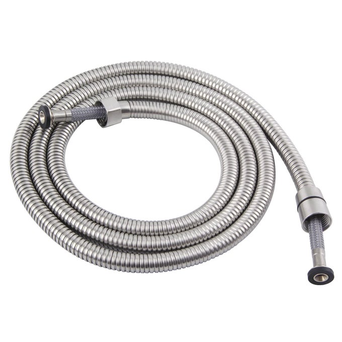 HANDHELD SHOWER HOSE 79 STAINLESS STEEL FLEXIBLE SHOWER SPRAYER HOSE REPLACEMENT SHOWER HOSE 12 IPS SHOWER EXTENSION HOSE BRUSHED NICKEL