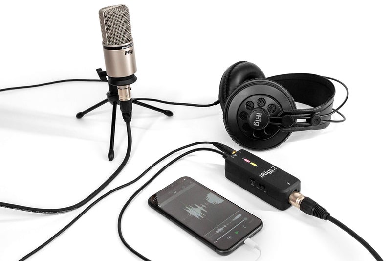 IK Multimedia Irig Pre 2 XLR Microphone Preamp For Smartphones, Tablets And Video Cameras - Image 3